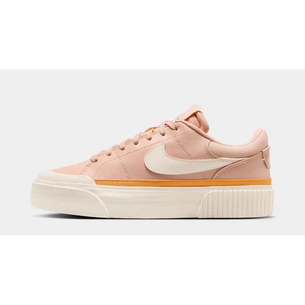 Nike Women's Court Legacy Lift Shimmer/Pale Ivory/Pollen/Chalk SZ 8.5